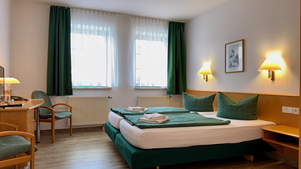 Belegung als Doppelzimmer mit Doppelbett