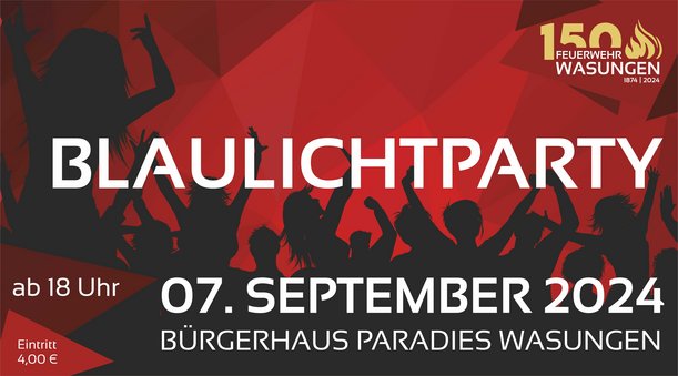 Flyer Blaulichtparty