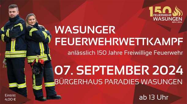 Flyer Feuerwehrwettkampf