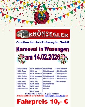 Shuttle des Omnibusbetrieb Rhönsegler GmbH