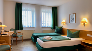 Belegung als Einzelzimmer mit getrennten Betten